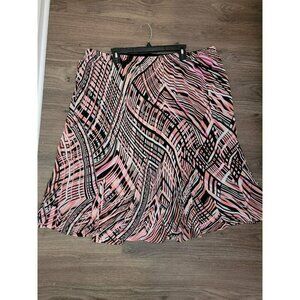 Avenue Pull On Skirt Plus Size 22 Size 24 Bottom Pleated Workwear Business Y2K